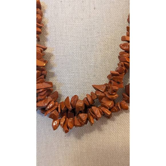 EsMor Three Strand Jasper Stone Necklace - Picture 6 of 7